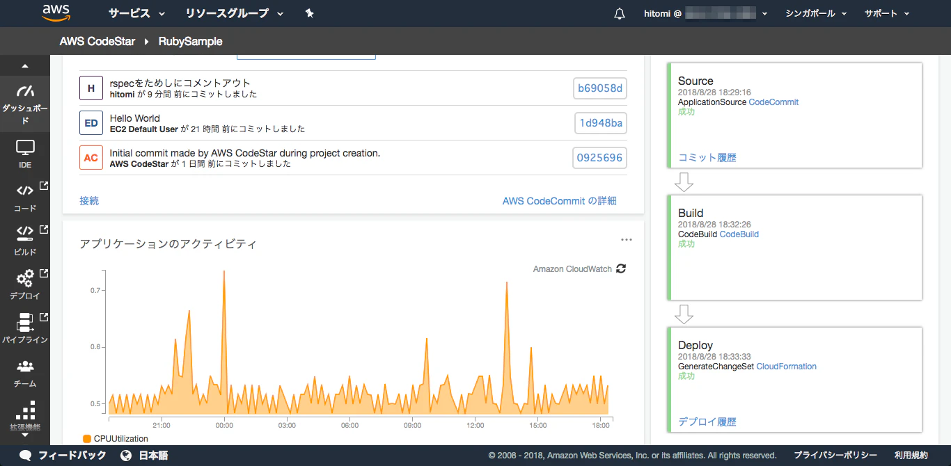 無事 Build > Deploy