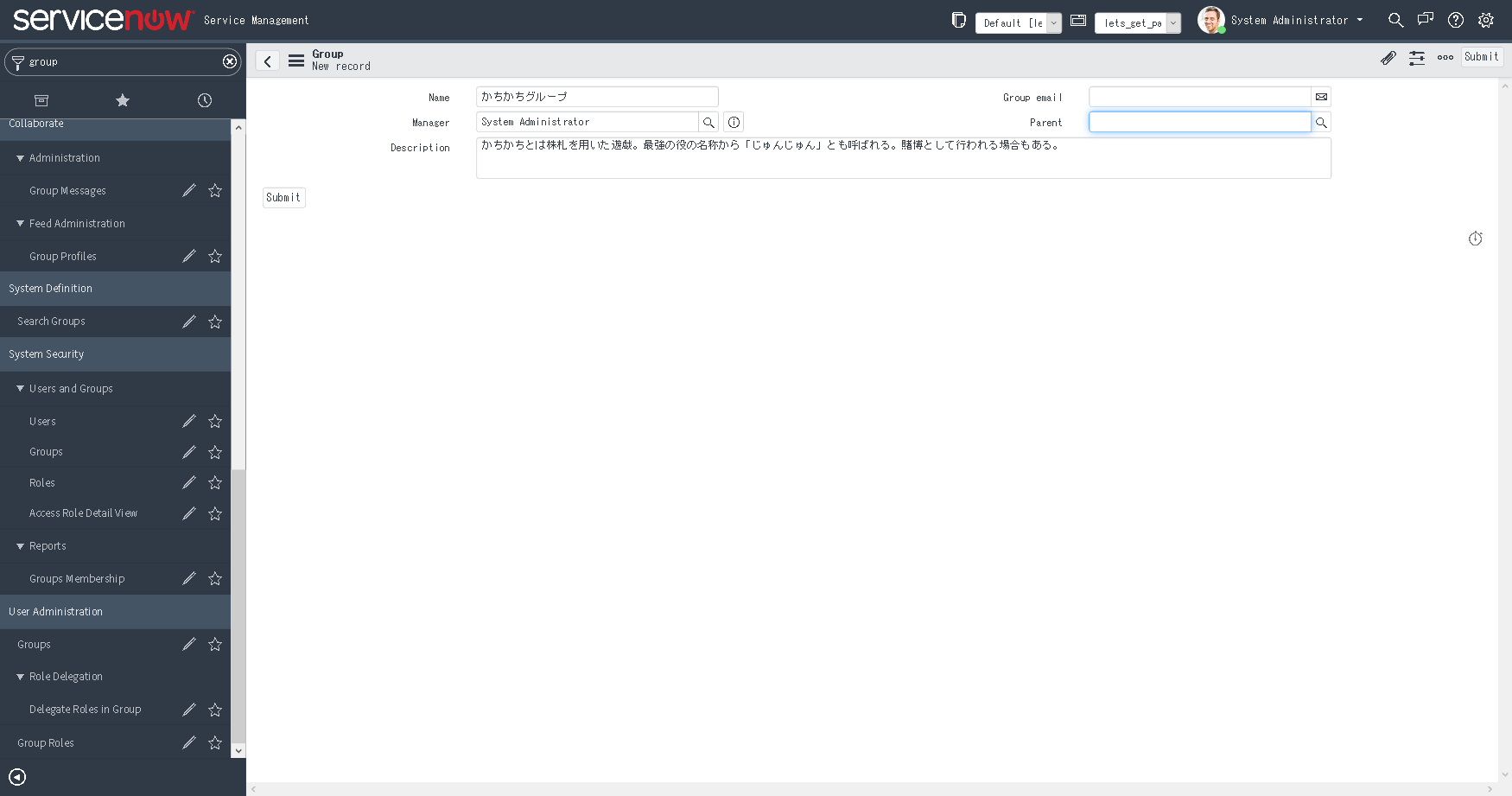 FireShot Screen Capture #197 - 'Group I ServiceNow' - dev12747_service-now_com_nav_to_do_uri=%2Fsys_user_group_do%3Fsys_id%3D-1%26sys_is_list%3Dtrue%2.png
