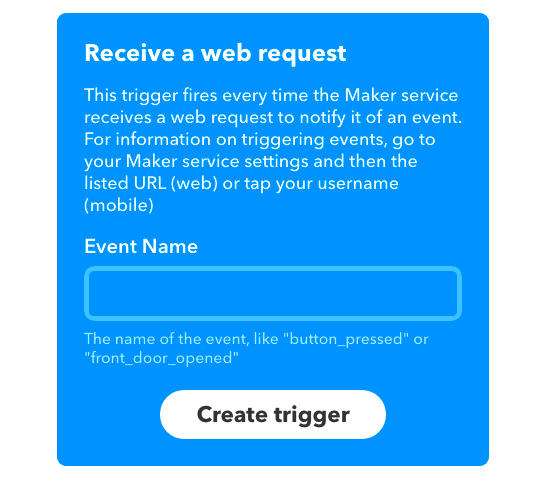 トリガーとなるEvent名を設定