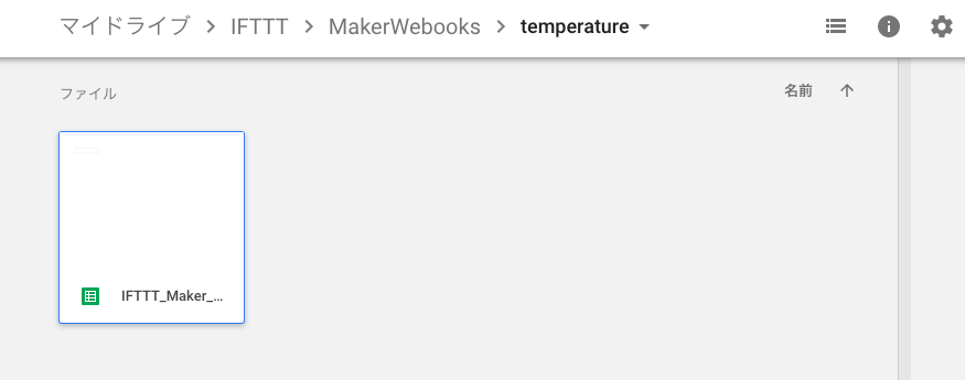 GoogleDriveの中身
