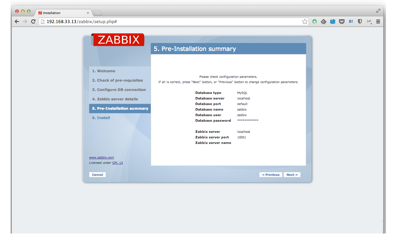 Zabbix-Web設定5