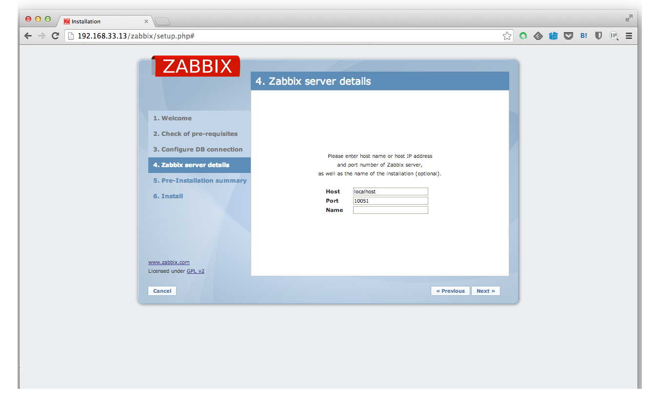 Zabbix-Web設定4