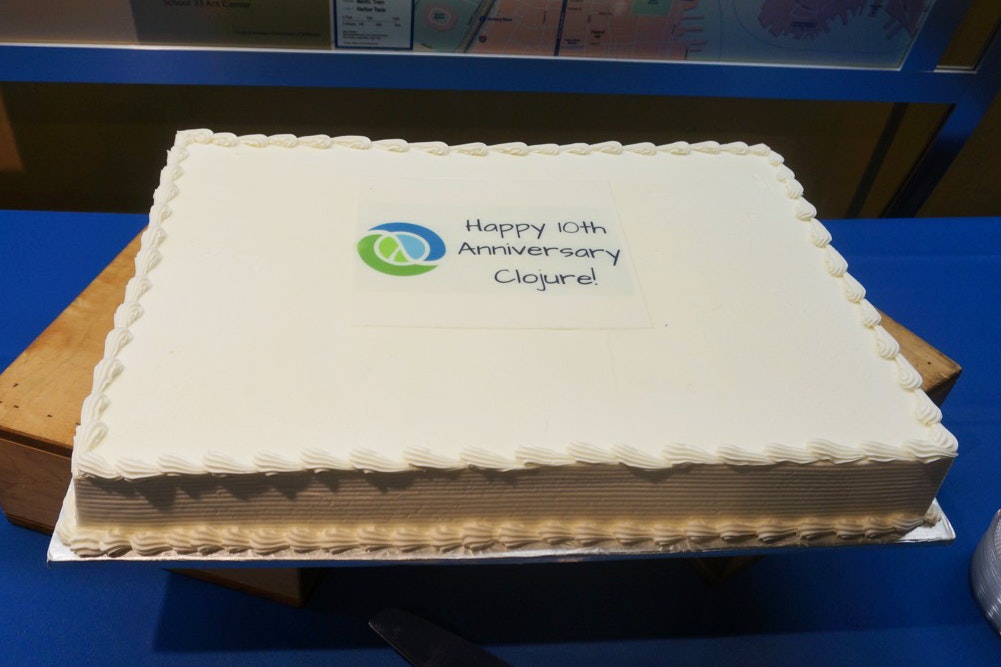 Clojure10周年記念ケーキ