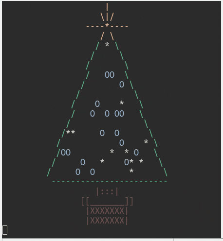 端末にクリスマスツリーを飾ろう By Fortran Qiita 端末にクリスマスツリーを飾ろう By Fortran Qiita