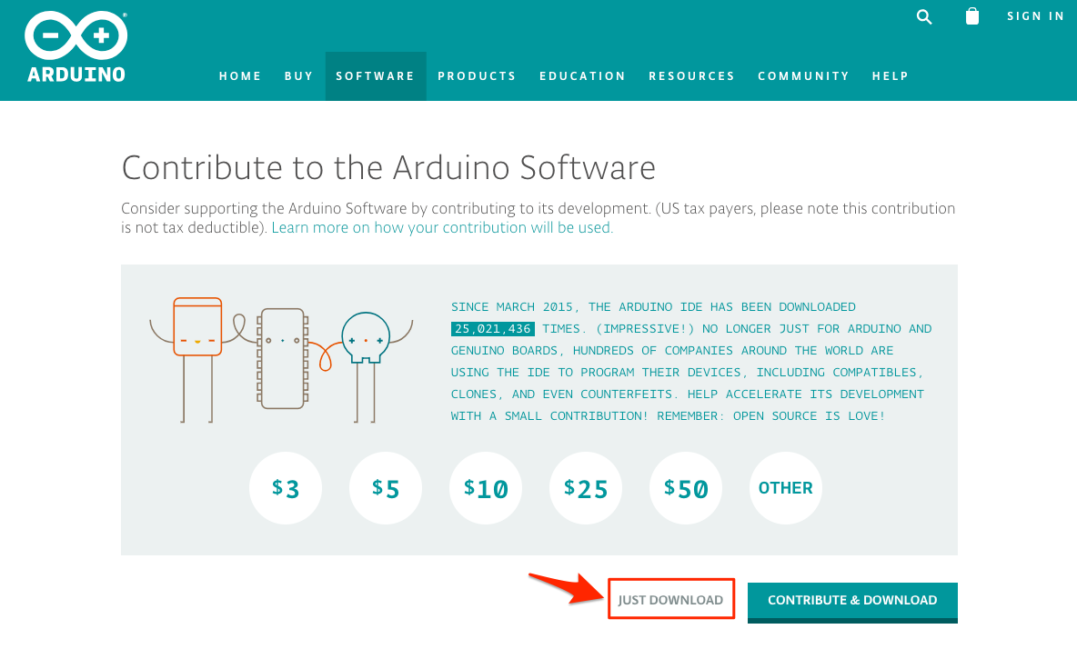 Arduino IDEダウンロード