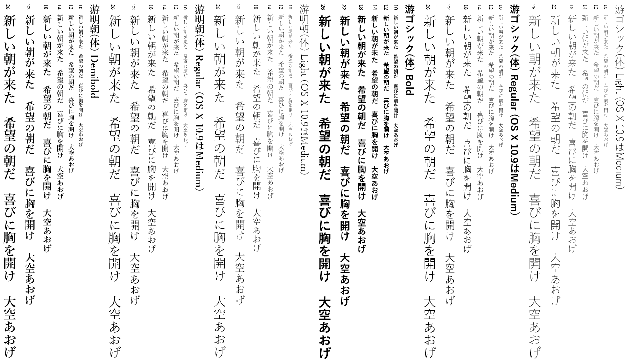 游明朝体 Css 游明朝体 Css