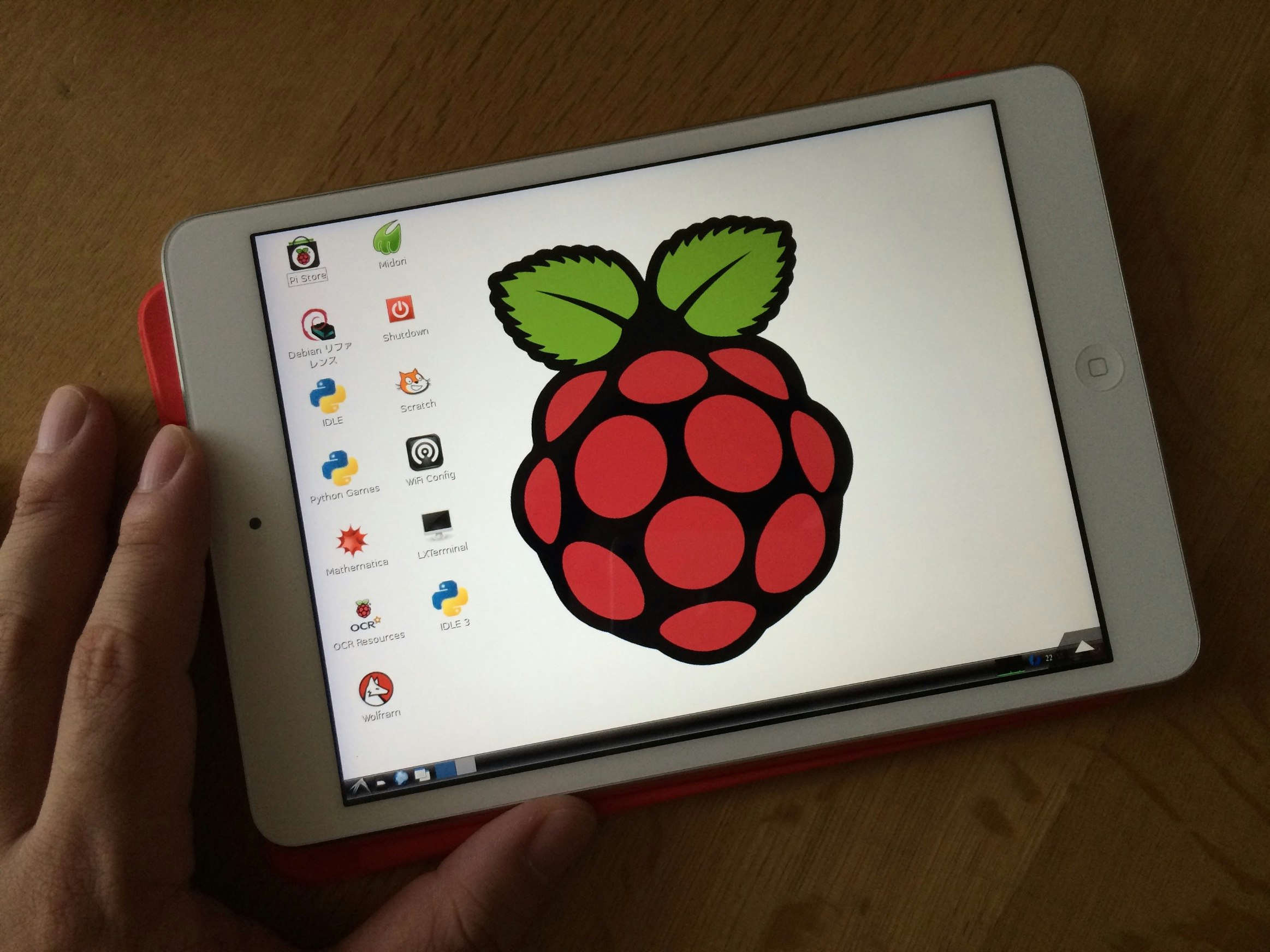 Pocket Cloud ProでiPad miniからRaspberry Piに接続した様子