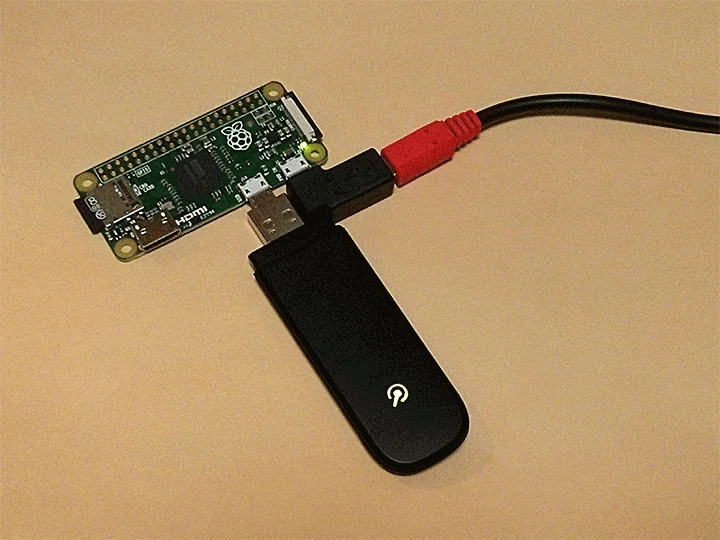 Raspbery Pi ZeroとAKA-020の悪魔合体