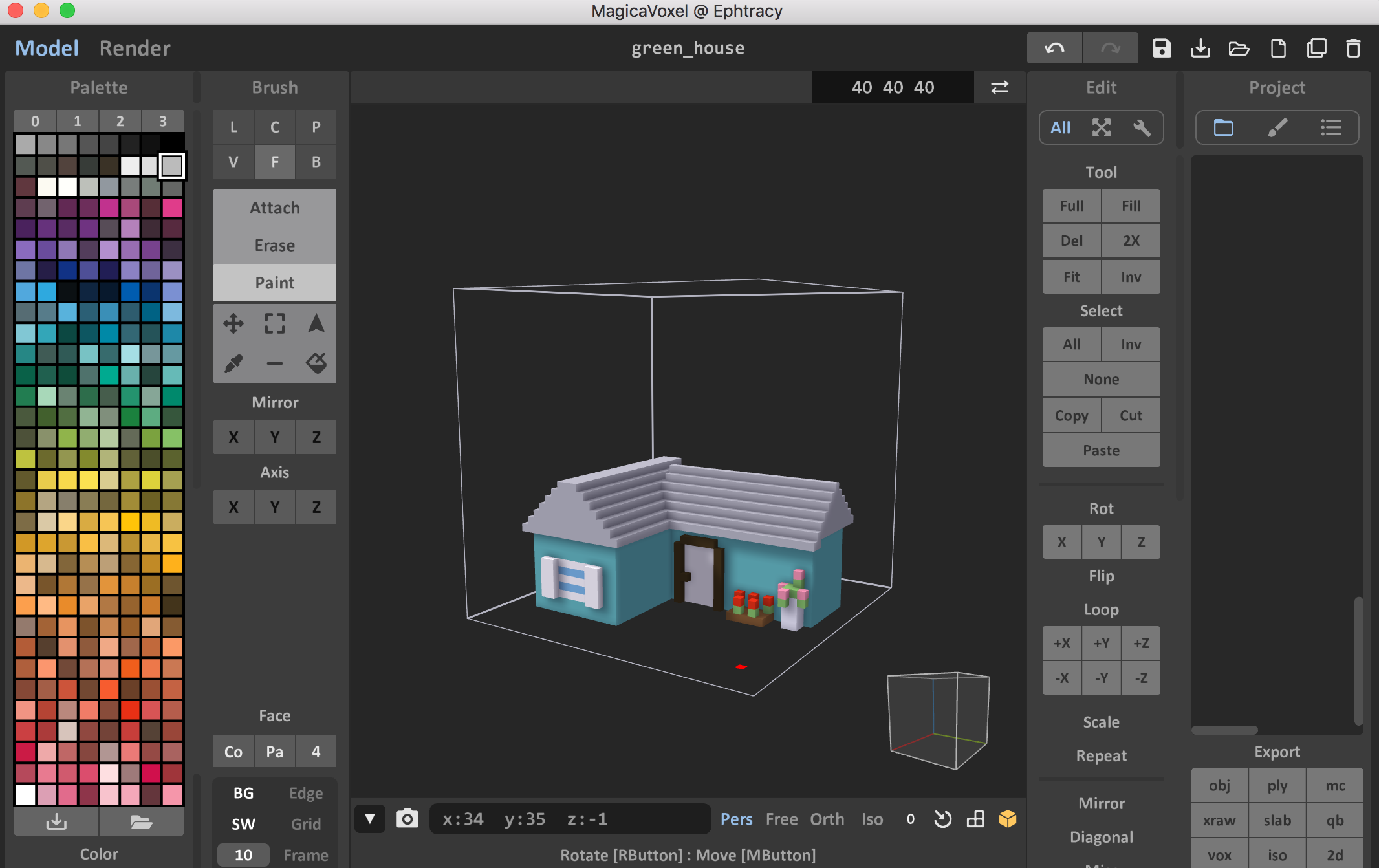 モデリング知識ゼロでもマインクラフトのようにブロックを積み上げてローポリな3dモデルを作る方法 Qiita モデリング知識ゼロでもマインクラフトのようにブロックを積み上げてローポリな3dモデルを作る方法 Qiita
