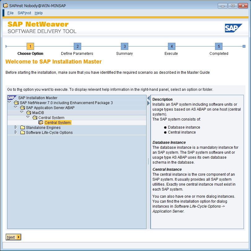 Welcome to SAP Installation Master