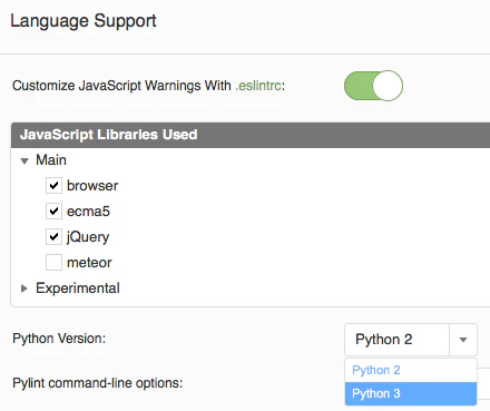 Language Support