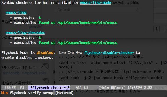flycheck-verify-setup for init.el