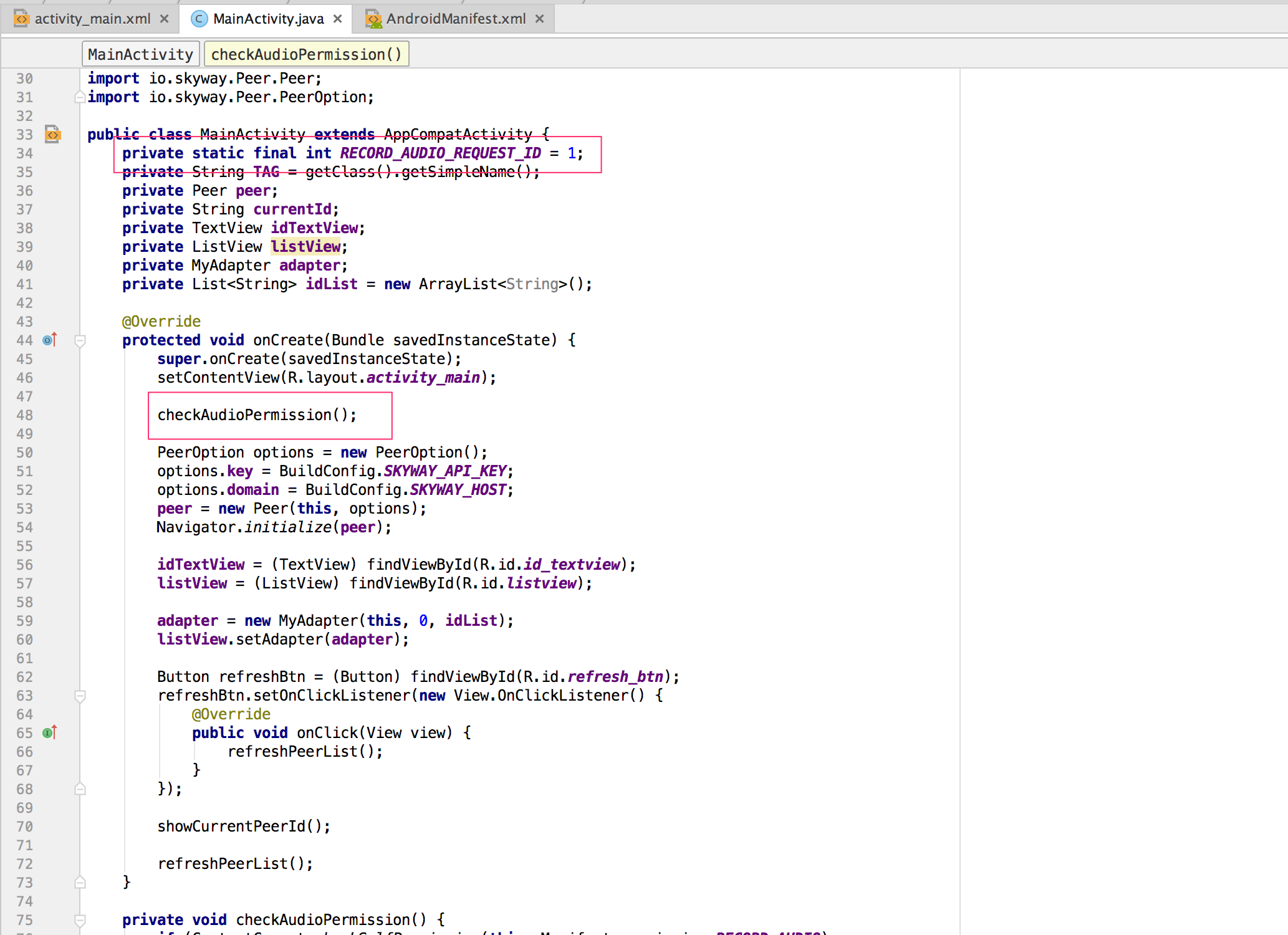MainActivity_java_-_WebRTCPhoneSample_-____AndroidStudioProjects_WebRTCPhoneSample_.png MainActivity_java_-WebRTCPhoneSample-___AndroidStudioProjects_WebRTCPhoneSample.png