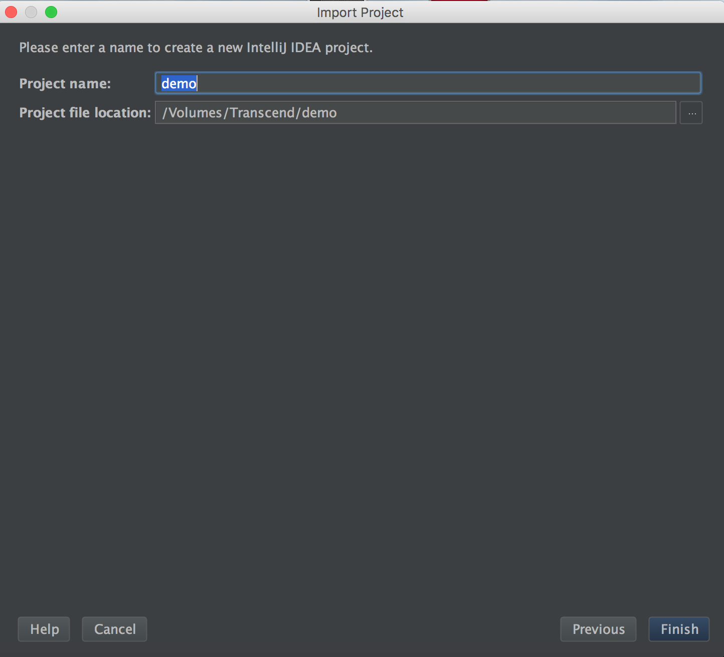 IntelliJのプロジェクトの設定