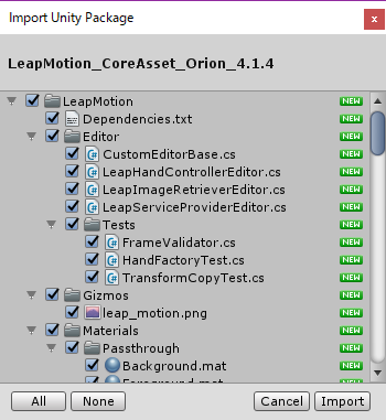 Unity Core Assets v4.1.4 LeapMotion_02-unityfiles-import.png