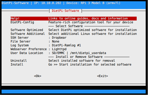 DietPi-Software