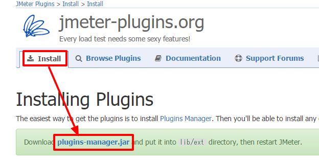 JMeter Plugins Manager をダウンロード