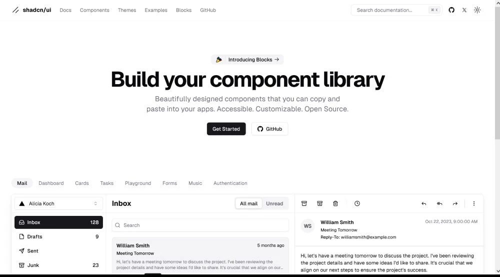 shadcn/ui