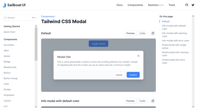 Sailboat UI