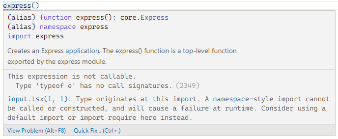 TypeScript】esModuleInteropを有効にすると、'* as module'でインポートしたExpressやmoment.jsでエラーが発生する #TypeScript - Qiita TypeScript】esModuleInteropを有効にすると、'* as module'でインポートしたExpressやmoment.jsでエラーが発生する #TypeScript - Qiita