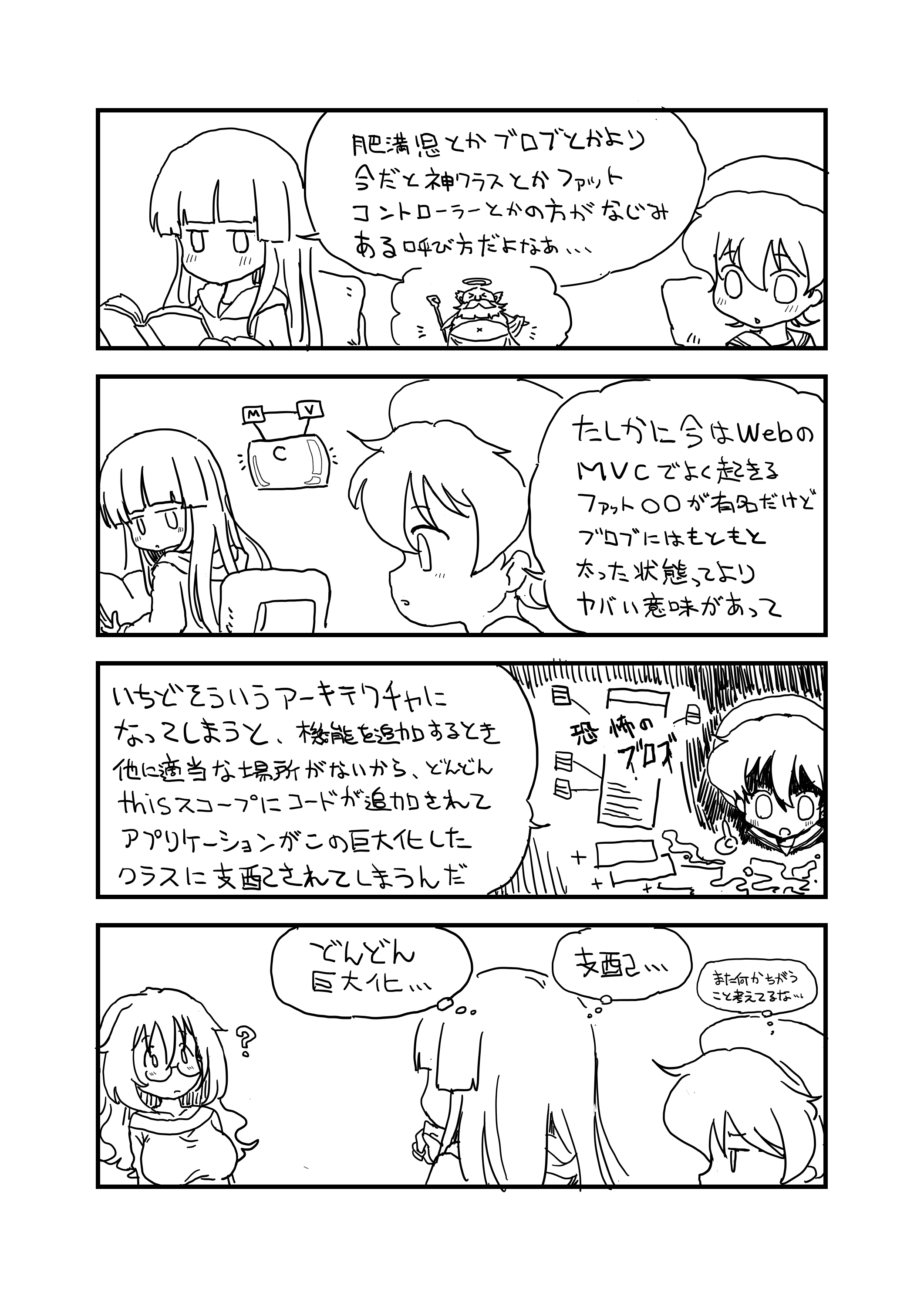 マンガでわかる肥満児 ブロブ アンチパターン Qiita マンガでわかる肥満児 ブロブ アンチパターン Qiita