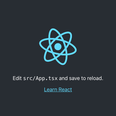 Create React App で生成したトップページ