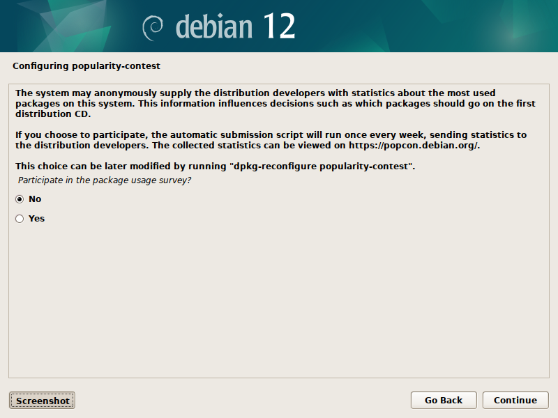 情報提供に関する設定