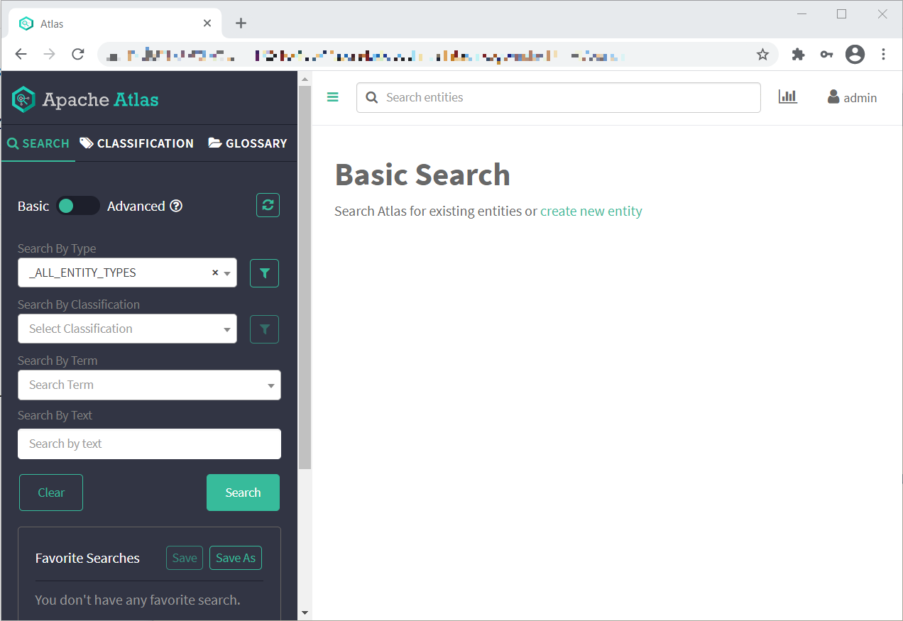 Basic Search画面 Basic Search画面