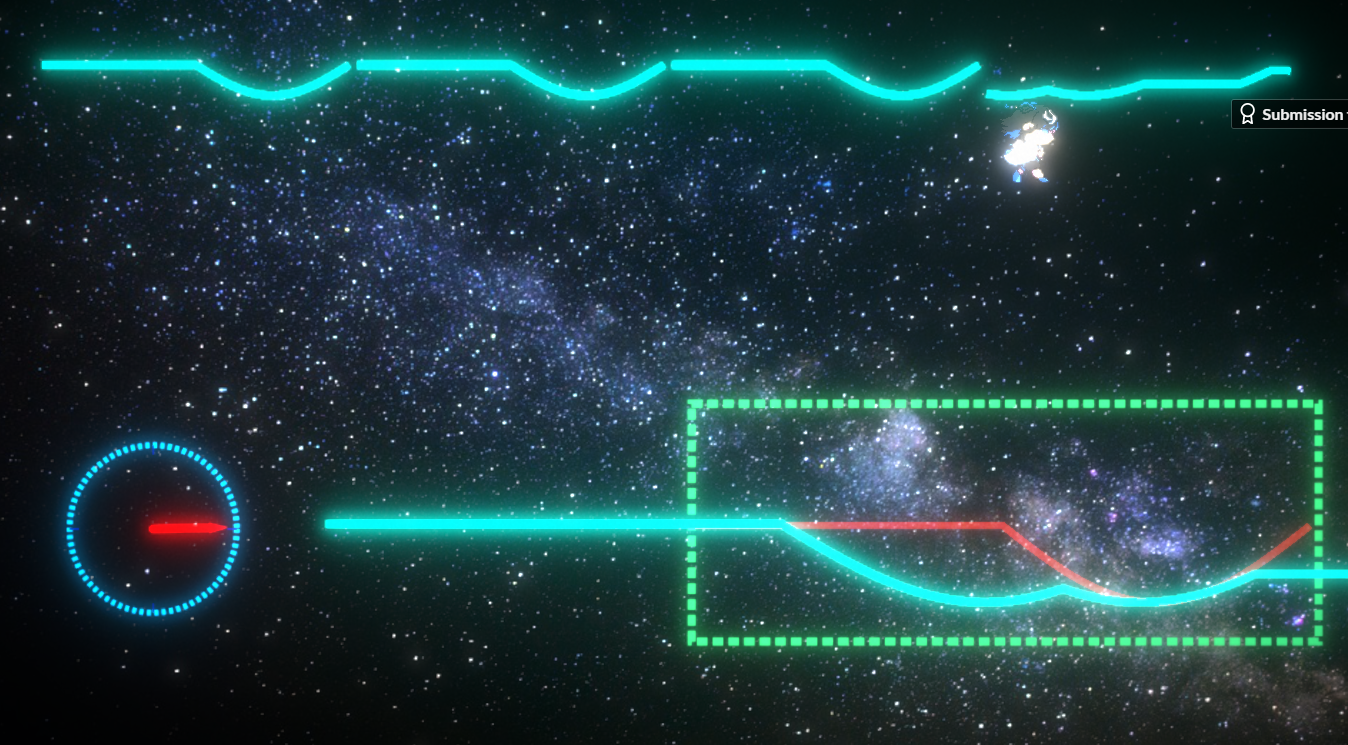 リズムジオメトリーのプレイ画面1