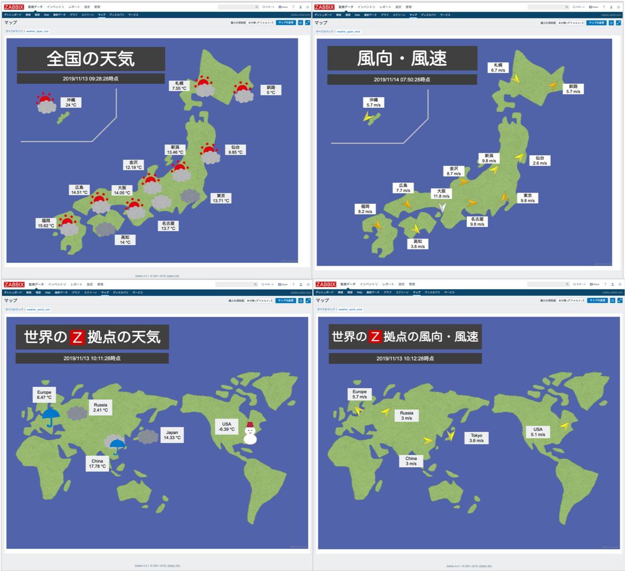 Zabbixマップ機能で お天気情報マップ Qiita Zabbixマップ機能で お天気情報マップ Qiita