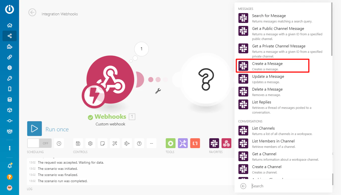 kintoneとslackの連携_integromat設定5 kintoneとslackの連携_integromat設定5