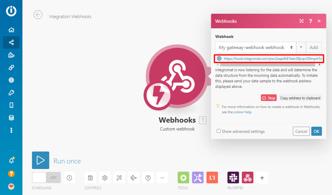 kintoneとslackの連携_integromat設定3 kintoneとslackの連携_integromat設定3