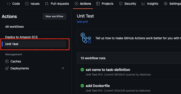 GitHub Actionsのサイドバーにymlで定義したnameの値が表示される.png