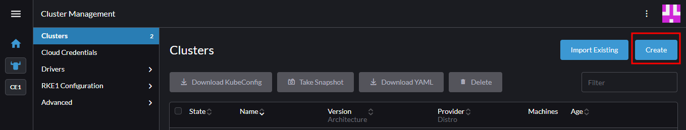 Create Downstream Cluster 02