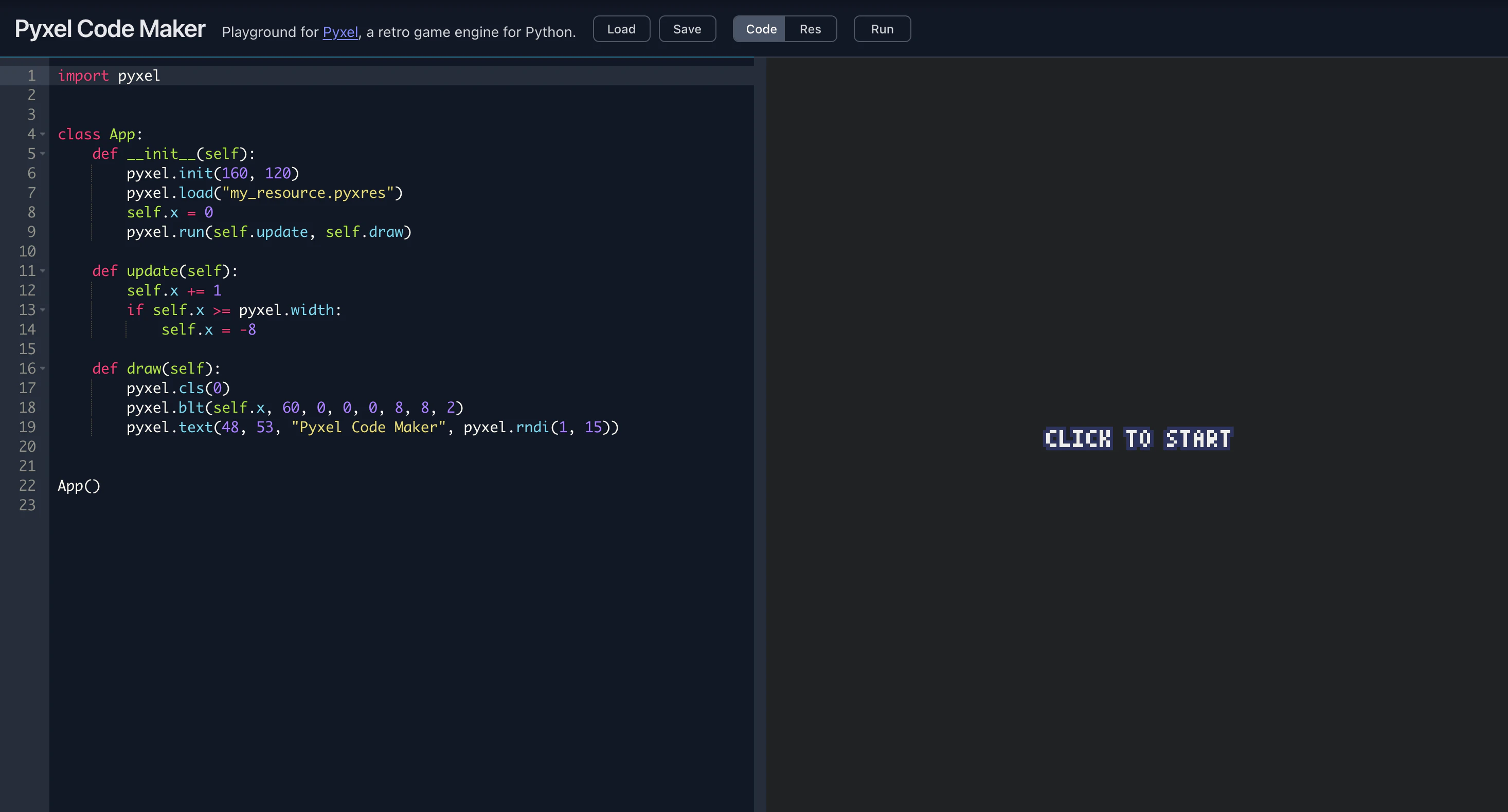 【公式】準備ゼロで使えるPyxel開発環境『Pyxel Code Maker』のご紹介 #Python - Qiita