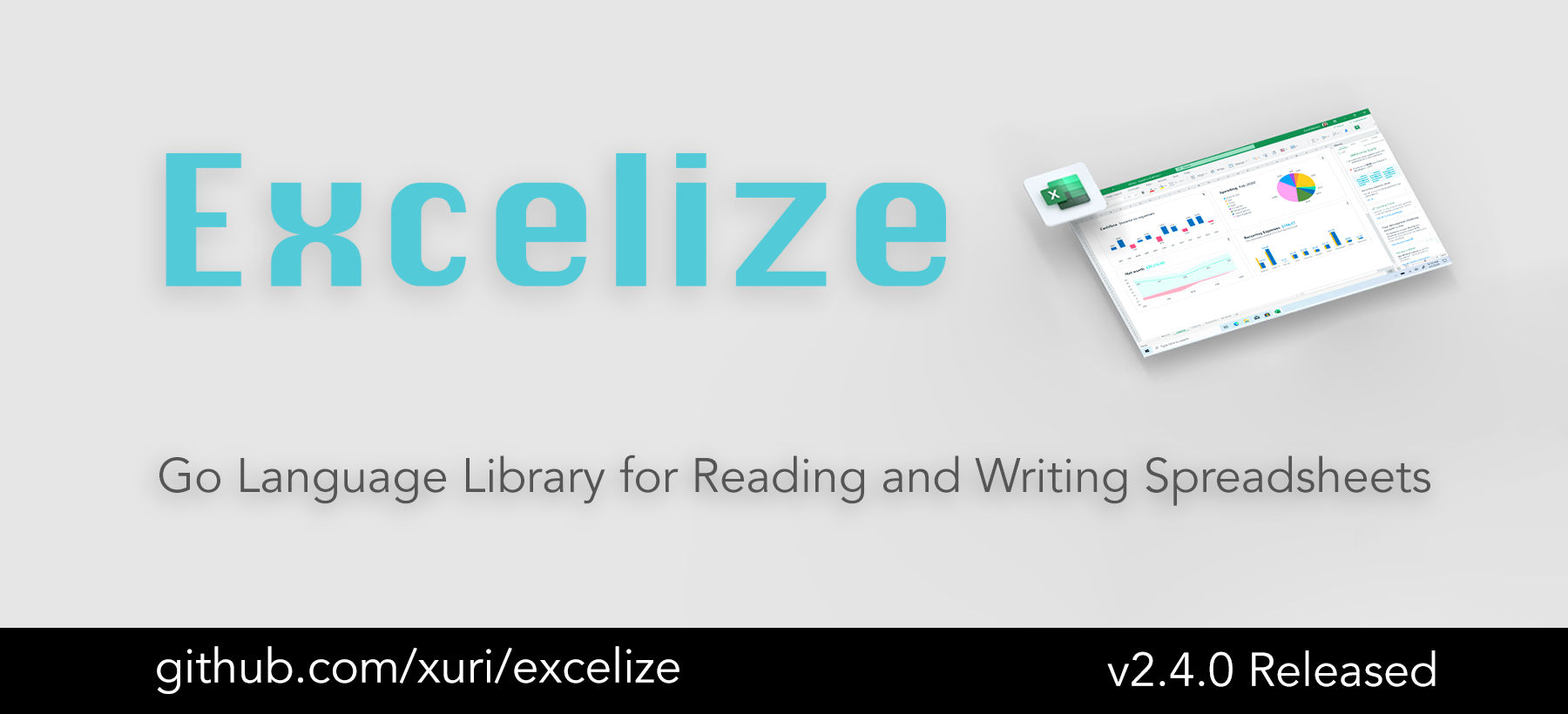 Go 言語スプレッドシートライブラリ:Excelize 2.4.0 がリリースされました