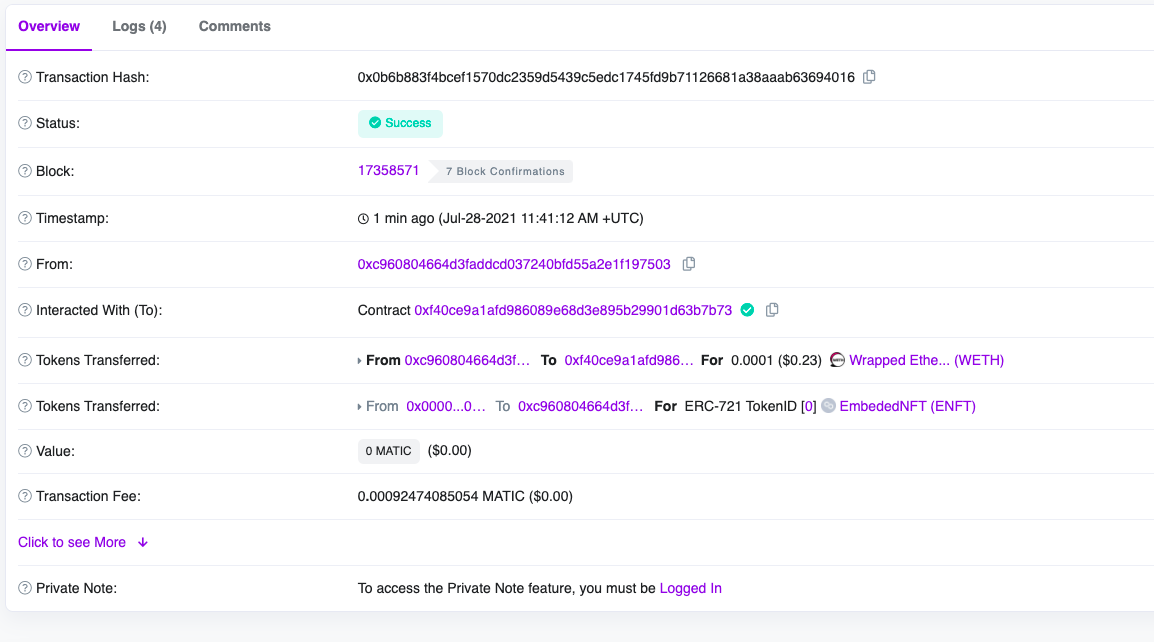 mint まうふちゃんNFT success.png