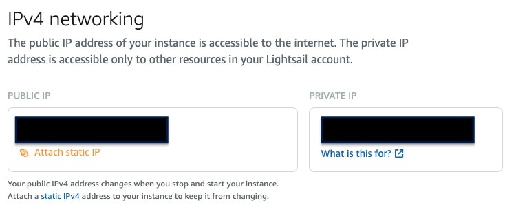 IPアドレスの設定画面