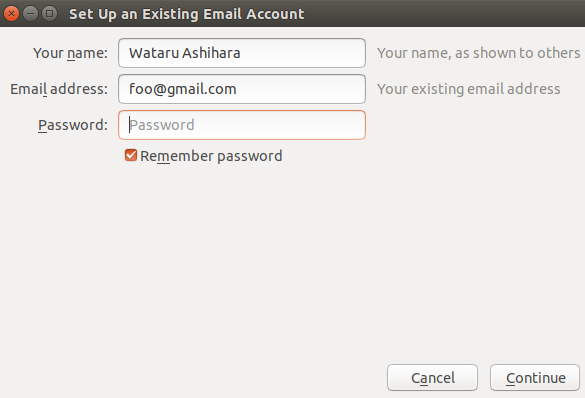 add Gmail's account on Thunderbird (1)