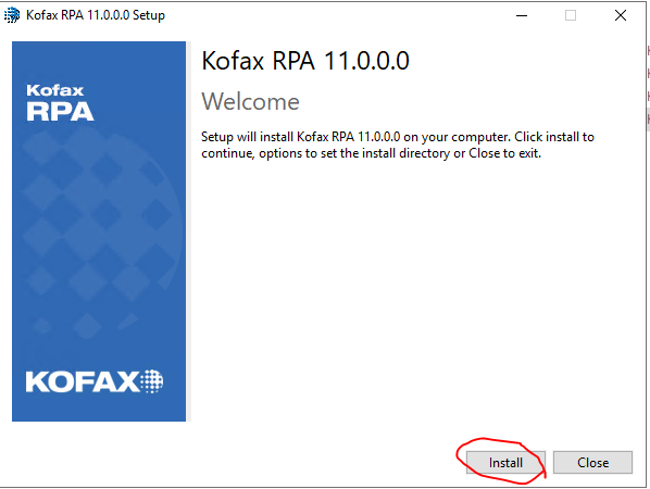 インストール画面