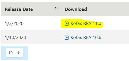バージョンを選択