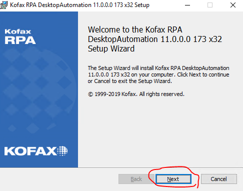 Desktop Automationのウィザード