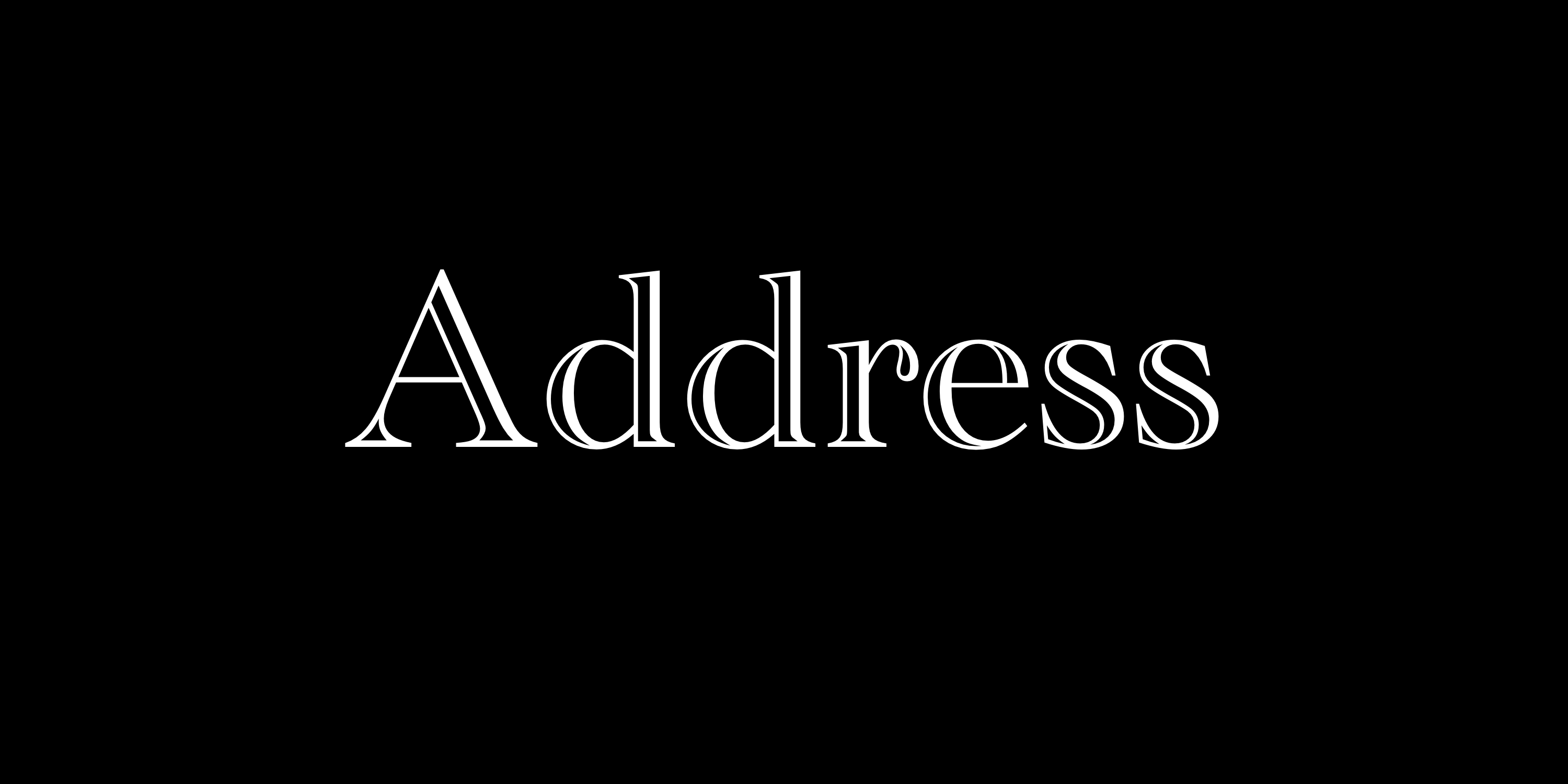 address