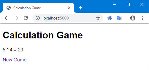 ブラウザでのアクセス結果