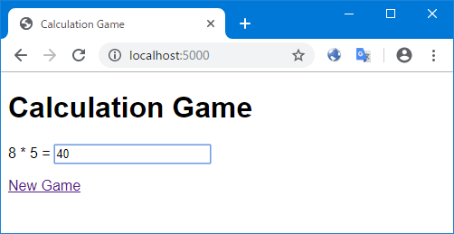 ブラウザでのアクセス結果