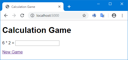 ブラウザでのアクセス結果