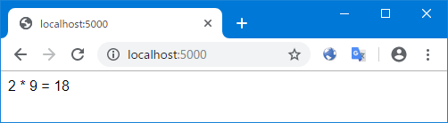 ブラウザでのアクセス結果