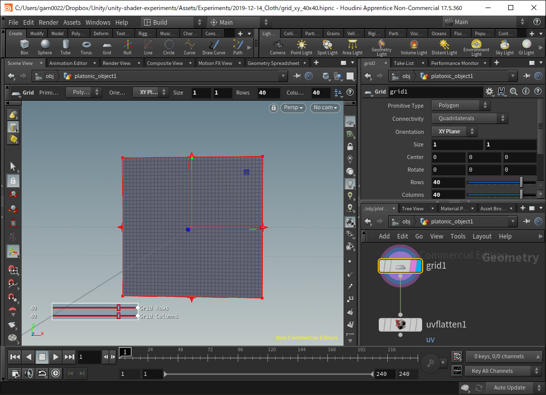 HoudiniでMesh作成