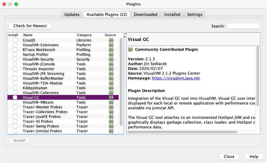 VisualGC Plugin