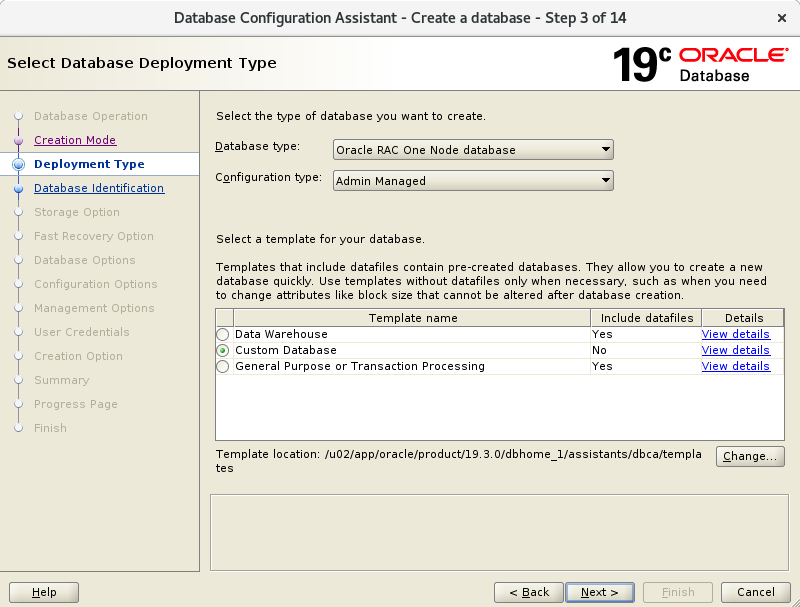 RAC One Node database